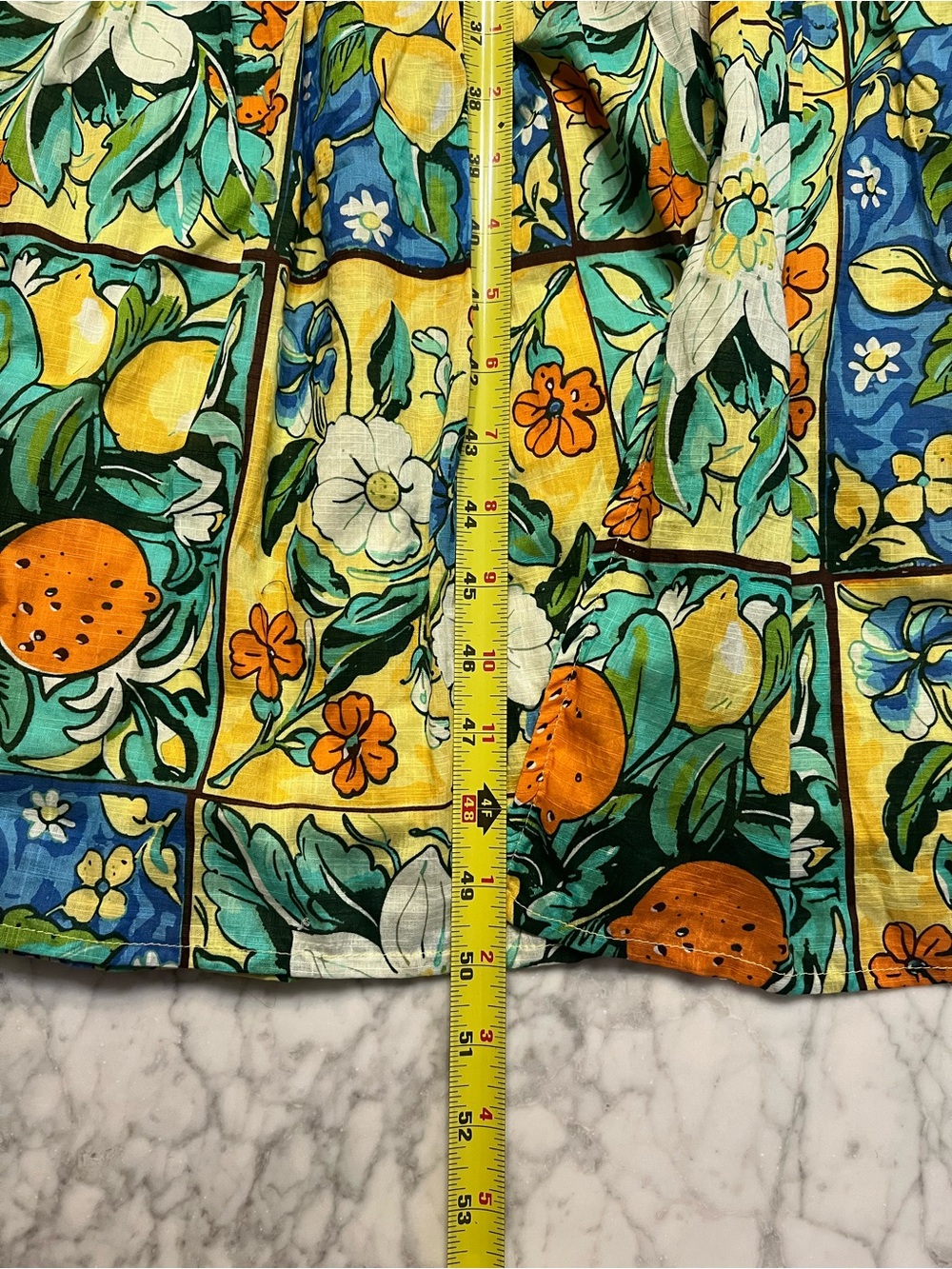 NWOT Anthropologie Peregine Flutter Sleeve Maxi Dress in lemon and floral print - Picture 11 of 13